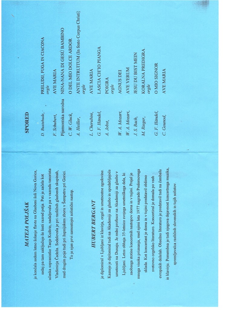 Koncertni list