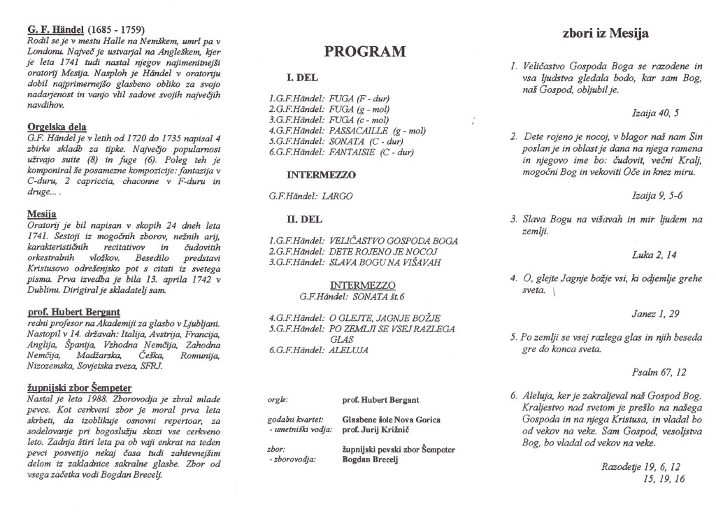 koncertni list