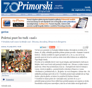 Pust - članek v Primorskem dnevniku